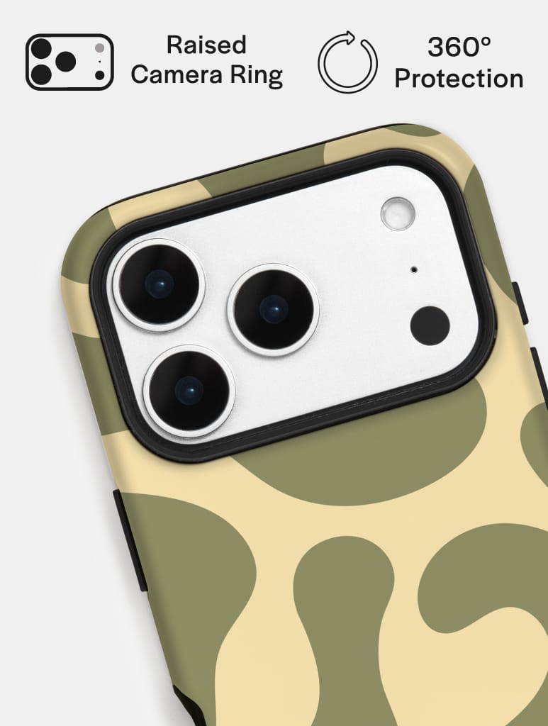 Green and Yellow Pattern Ultra Protective iPhone Case Phone Cases Skinnydip London