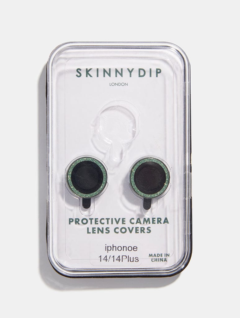 Green Glitter Protective Camera Lens Cover Camera Lens Covers Skinnydip London