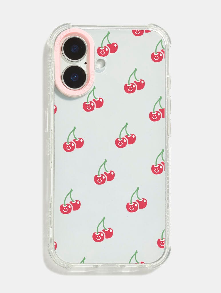 Happy Cherry Shock iPhone Case Phone Cases Skinnydip London
