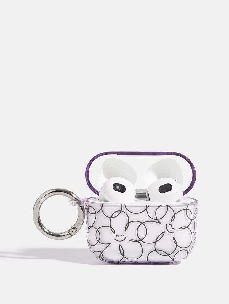 Happy Flower Line AirPods Case AirPods Cases Skinnydip London