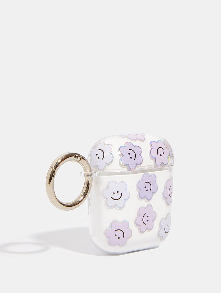 Happy Lilac Daisy AirPods Case AirPods Cases Skinnydip London
