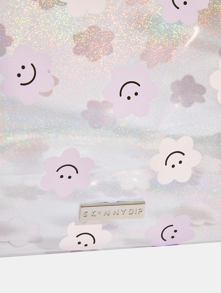 Happy Lilac Daisy Wash Bag Makeup Bags & Washbags Skinnydip London