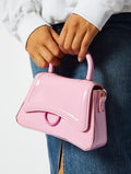 Harper Pink Patent Mini Tote Bag Bags Skinnydip London