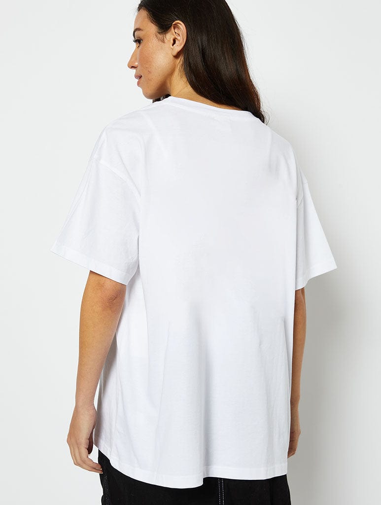 Harry's House T-Shirt in White Tops & T-Shirts Skinnydip London