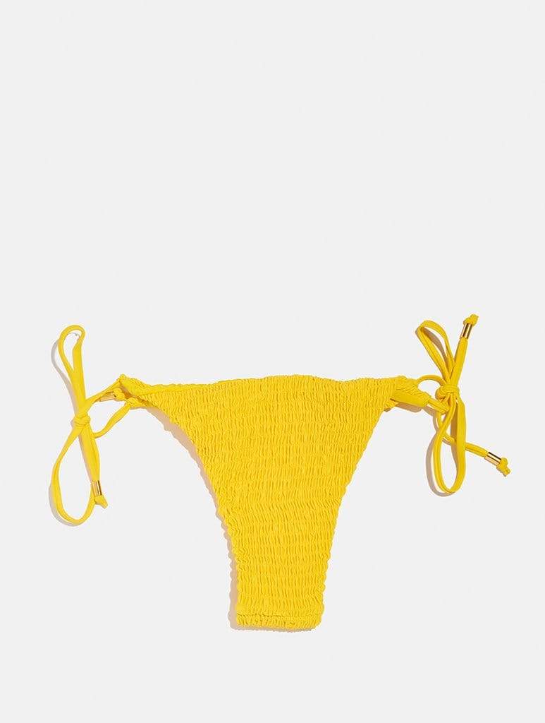 Hawaii Yellow Smock Bikini Bottoms Swimsuits Swim Society