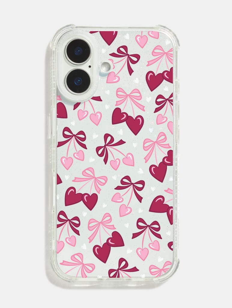 Heart Bow Cherries Shock iPhone Case Phone Cases Skinnydip London