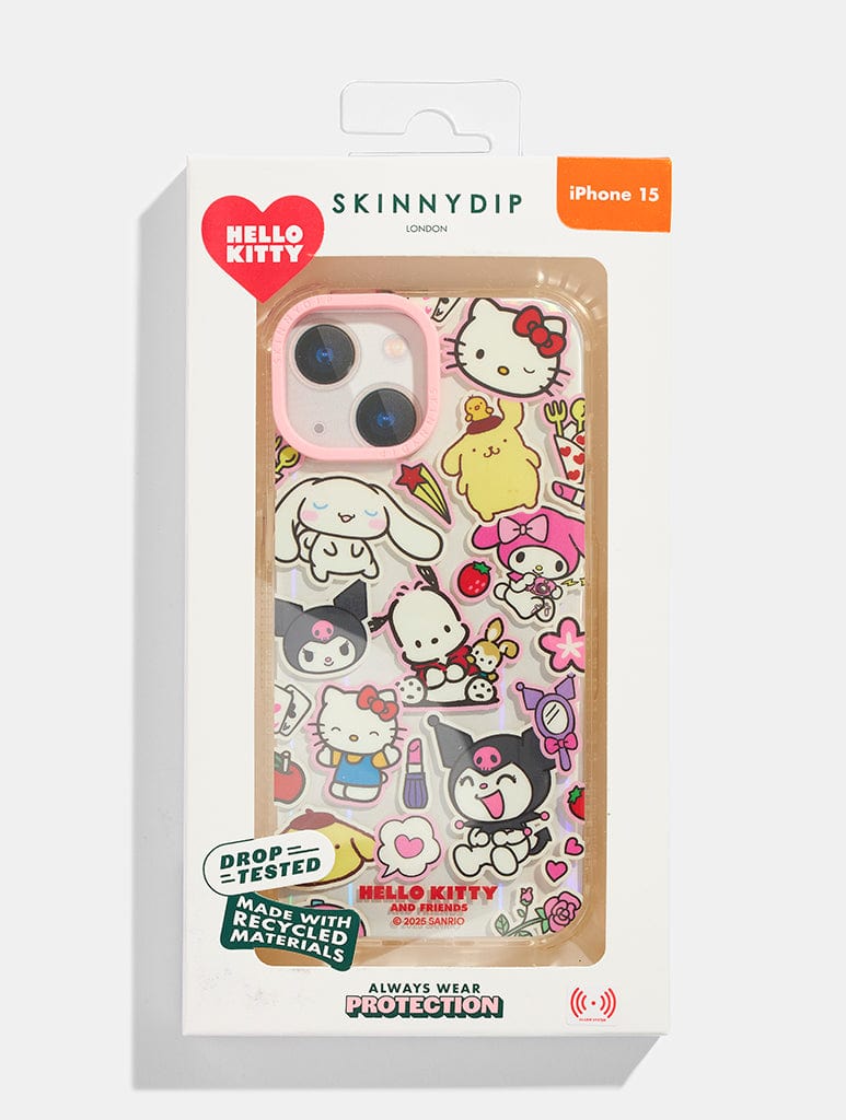 Hello Sticker Iphone Hello Kitty Friends Sticker Shock iPhone Case | Sanrio Phone Case ...