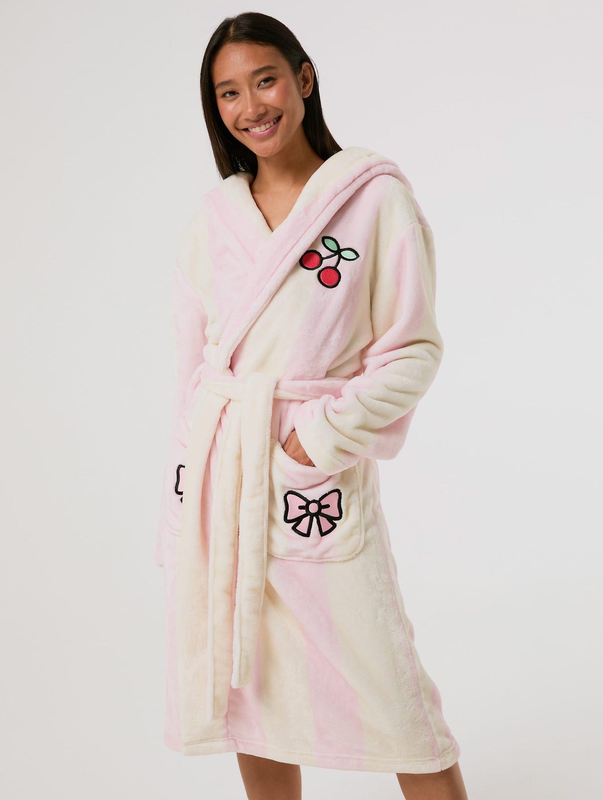 Hello Kitty Stripe x Skinnydip Dressing Gown Lingerie & Nightwear Skinnydip London