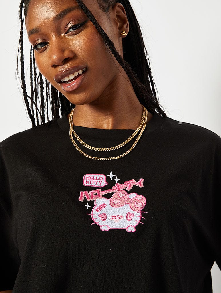 Hello Kitty x Skinnydip Acid Wash T-Shirt Tops & T-Shirts Skinnydip London