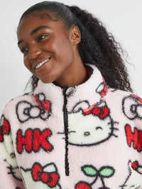 Hello Kitty x Skinnydip Cherry Longline Fleece Coats & Jackets Skinnydip London