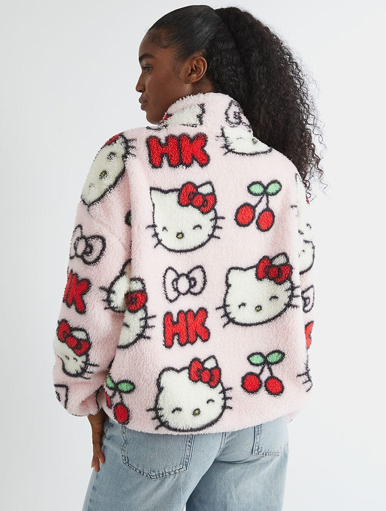 Hello Kitty x Skinnydip Cherry Longline Fleece Coats & Jackets Skinnydip London