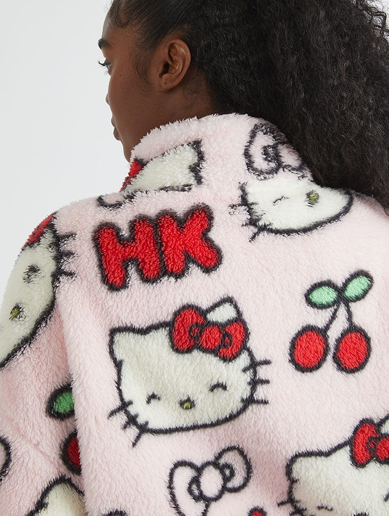 Hello Kitty x Skinnydip Cherry Longline Fleece Coats & Jackets Skinnydip London