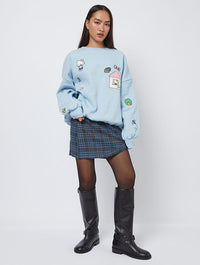 Hello Kitty x Skinnydip  Embroidery Sweatshirt Hoodies & Sweatshirts Skinnydip London