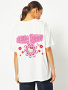 Hello Kitty x Skinnydip Floral T-Shirt in White Tops & T-Shirts Skinnydip London