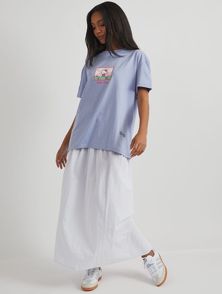 Hello Kitty x Skinnydip Fresh & Delicious T-Shirt in Purple Tops & T-Shirts Skinnydip London