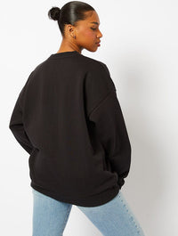 Hello Kitty x Skinnydip Kuromi Naughty or Nice Sweatshirt in Black Hoodies & Sweatshirts Skinnydip London