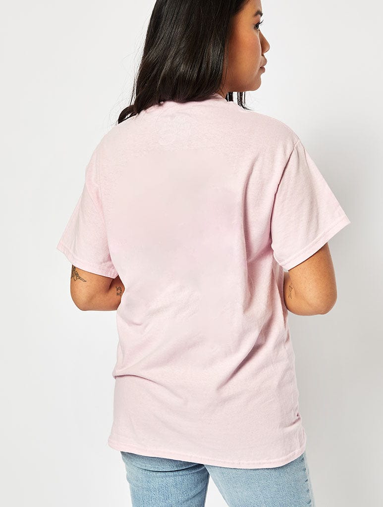 Hello Kitty x Skinnydip Oversized Face T-Shirt In Pink Tops & T-Shirts Skinnydip London