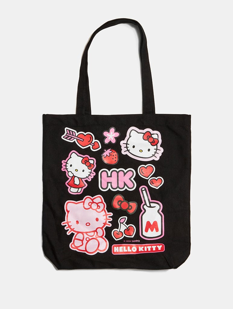 Hello Kitty x Skinnydip Sticker Tote Bag Printed Tote Bags Skinnydip London