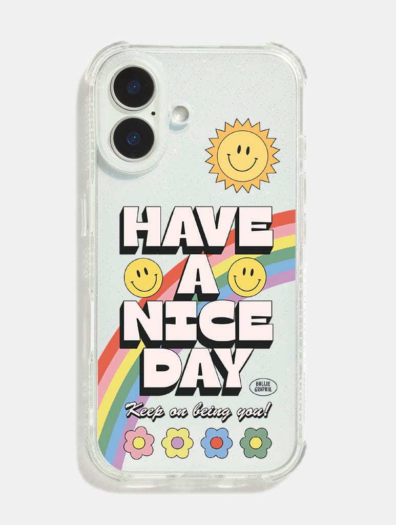 Hollie Graphik x Skinnydip Have A Nice Day Shock iPhone Case Phone Cases Skinnydip London