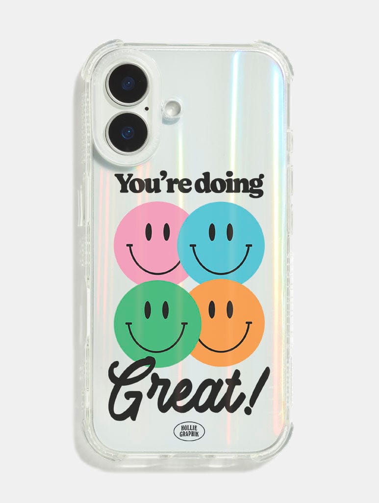 Hollie Graphik x Skinnydip You're Doing Great Shock iPhone Case Phone Cases Skinnydip London