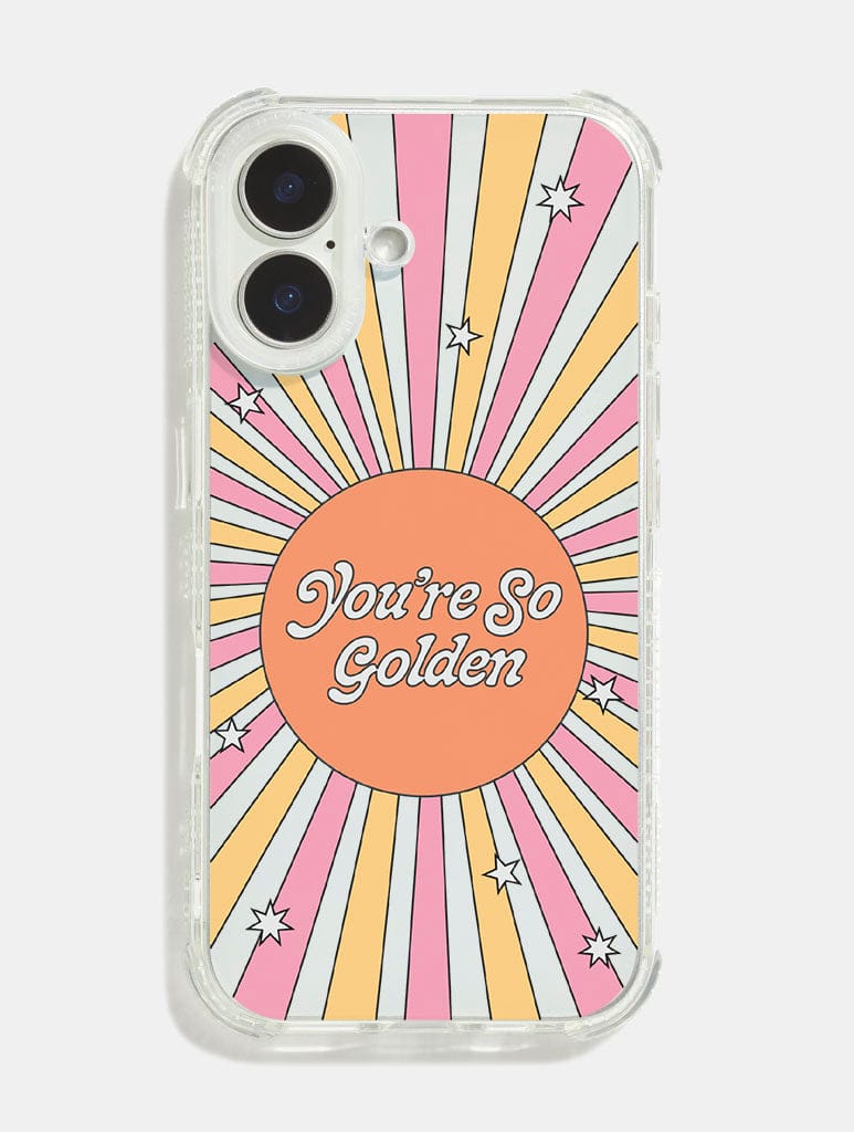 Hollie Graphik x Skinnydip You're So Golden Shock iPhone Case Phone Cases Skinnydip London