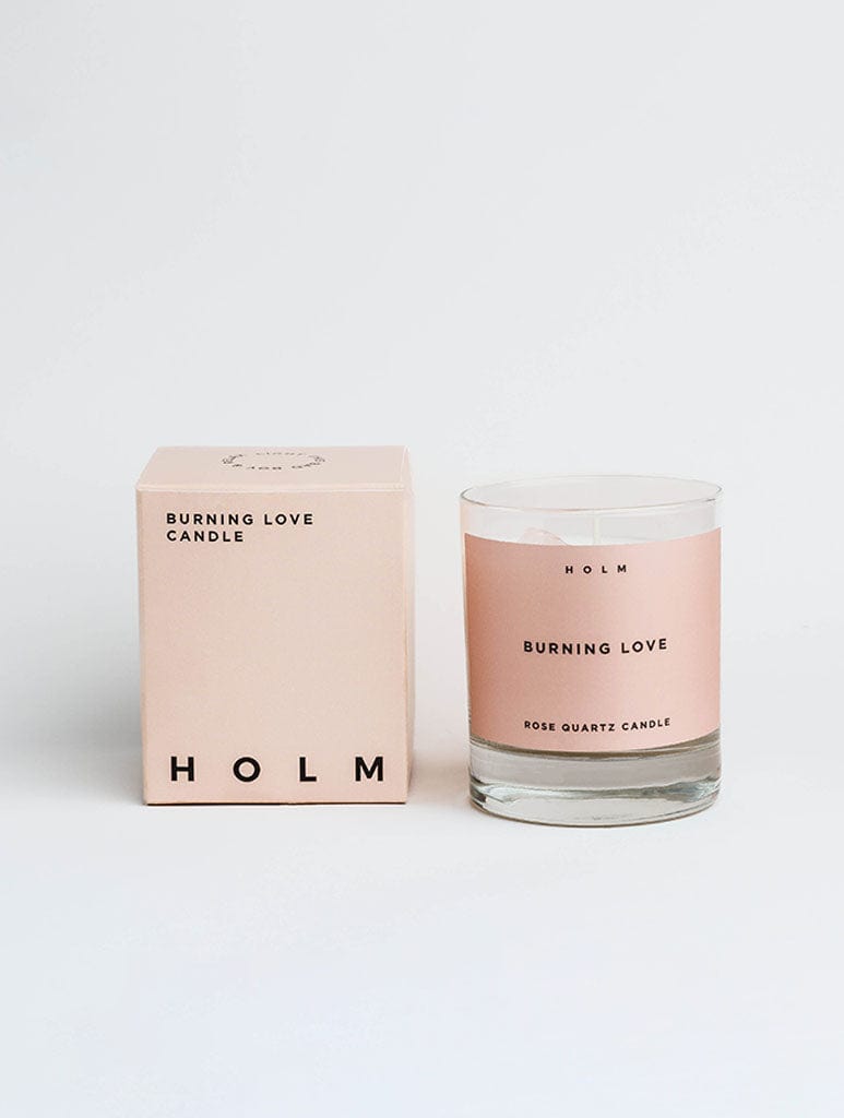 HOLM Burning Love Crystal Candle Home Accessories HOLM