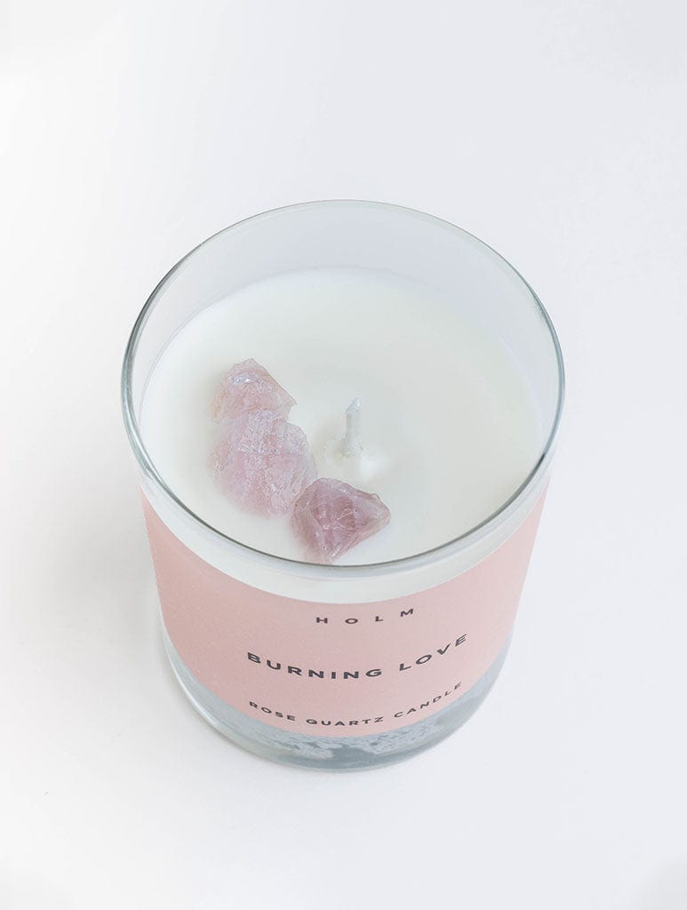 HOLM Burning Love Crystal Candle Home Accessories HOLM