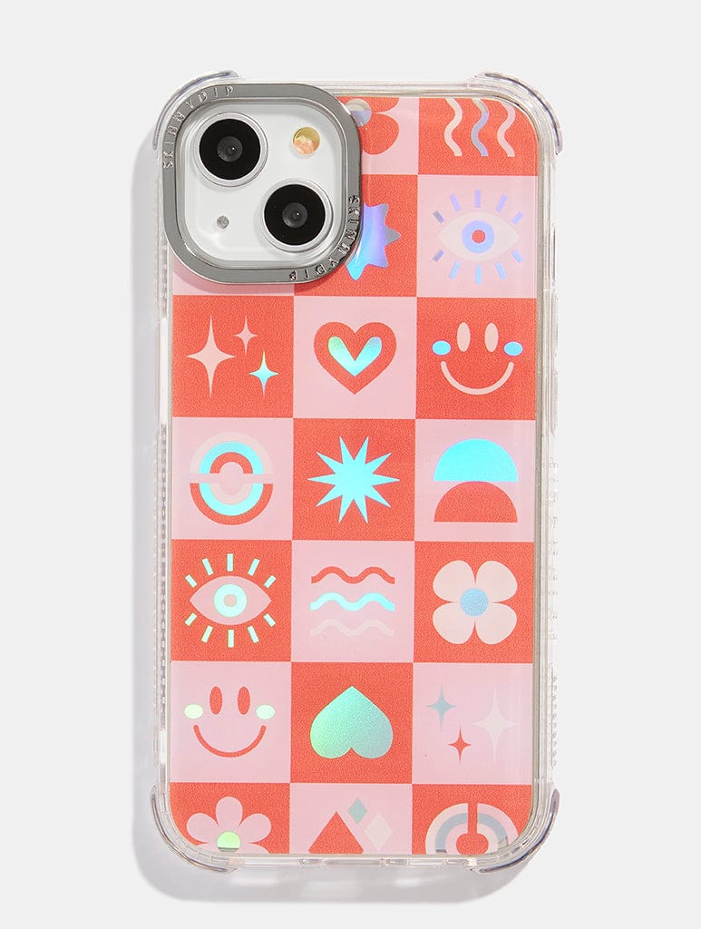Holo Icon Check Shock iPhone Case Phone Cases Skinnydip London