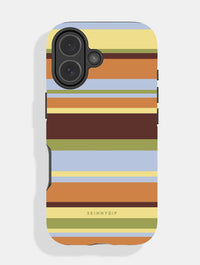 Horizontal Stripes Orange Yellow Brown Ultra Protective iPhone Case Phone Cases Skinnydip London