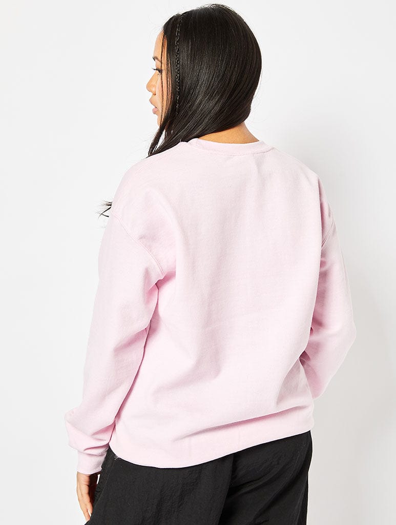 Hot Girls Have Stomach Issues Sweatshirt in Pink Hoodies & Sweatshirts Skinnydip London