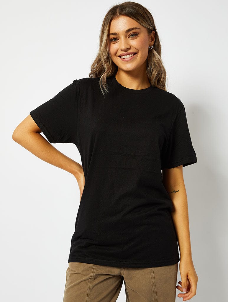 Howdy Cats T-Shirt in Black Tops & T-Shirts Skinnydip London