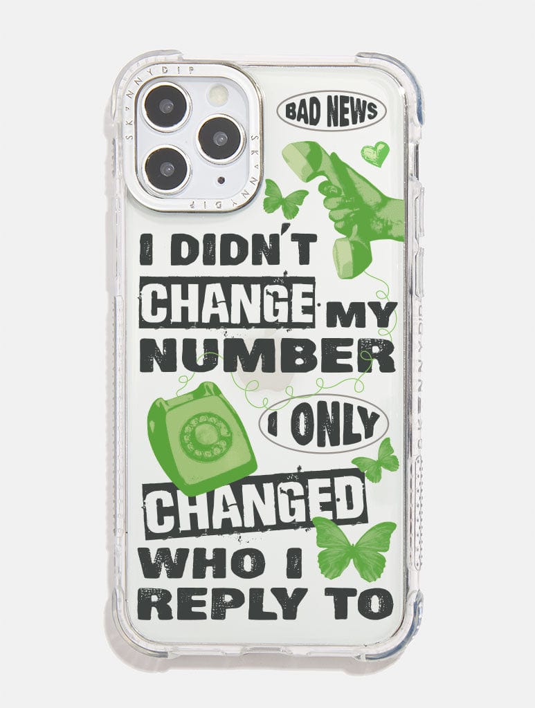 I Didn't Change My Number Shock iPhone Case Phone Cases Skinnydip London