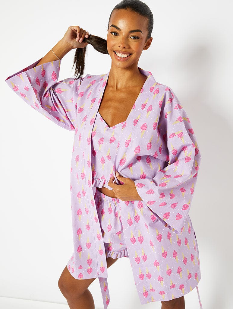 Women's short cotton dressing gown with a delicate pattern Taro Giorgia  2787 S-XL buy at best prices with international delivery in the catalog of  the online store of lingerie