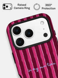 In My Own Time Stripey Quote Ultra Protective iPhone Case Phone Cases Skinnydip London
