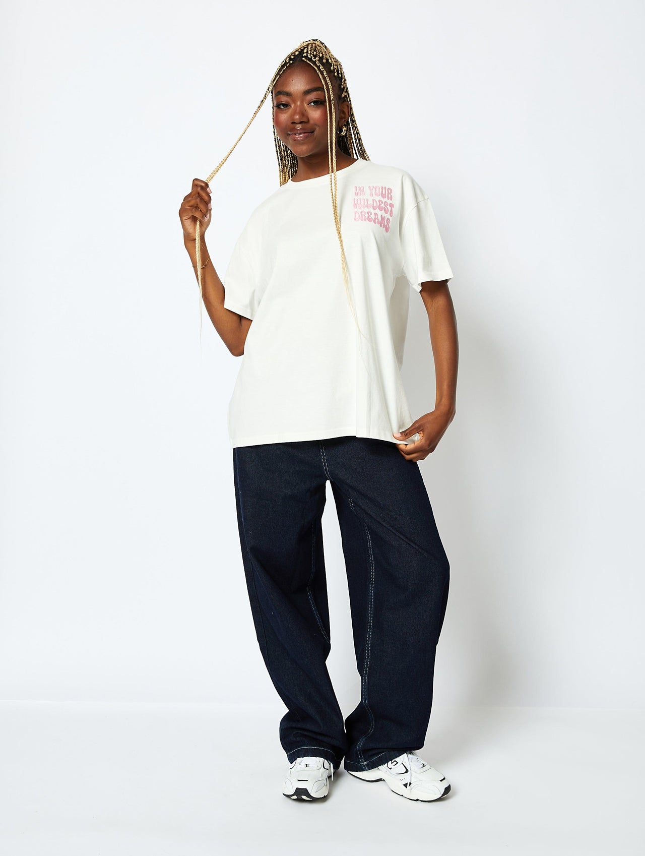 In Your Wildest Dreams T-Shirt in Ecru Tops & T-Shirts Skinnydip London