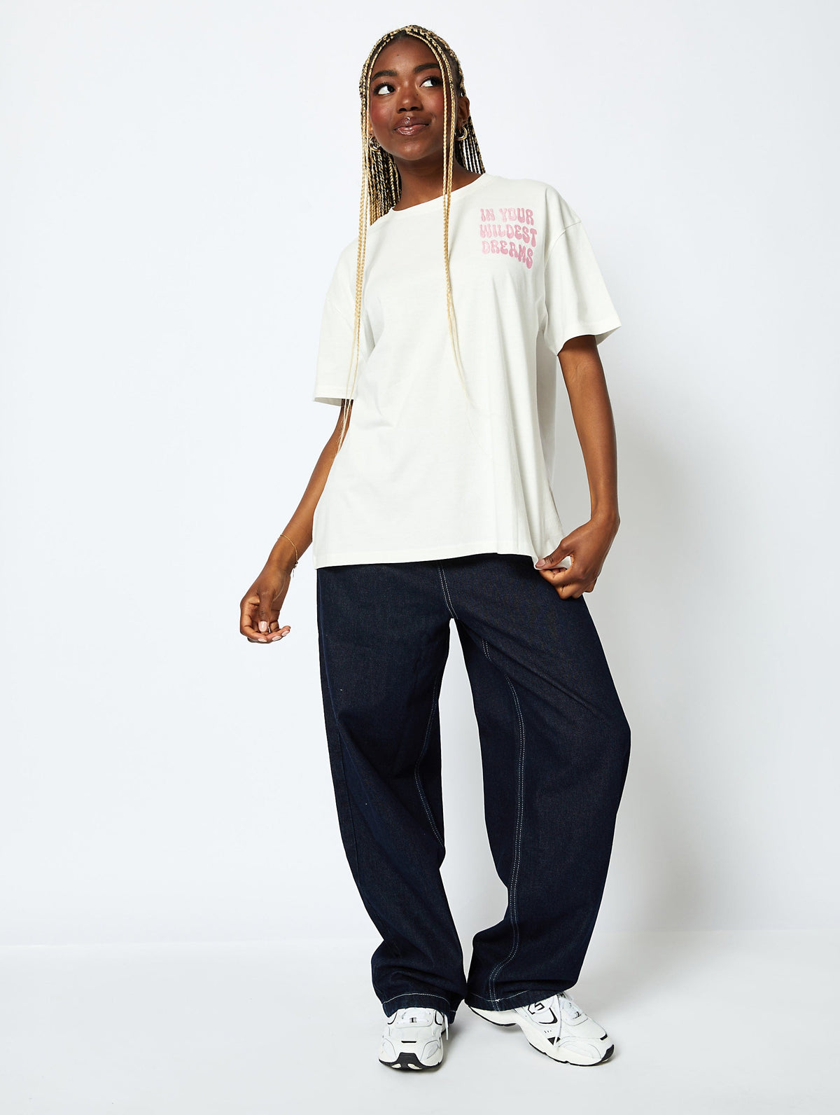 In Your Wildest Dreams T-Shirt in Ecru Tops & T-Shirts Skinnydip London