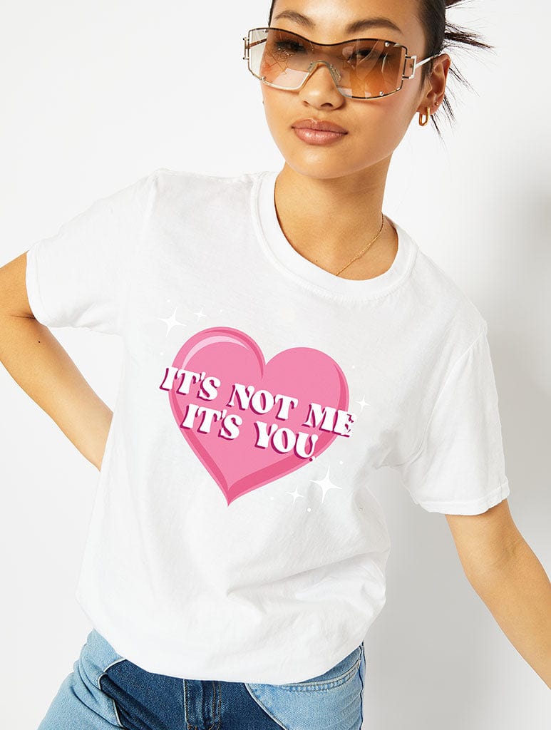 It’s Not Me It’s You White T-Shirt Tops & T-Shirts Skinnydip London