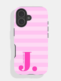'J' Initial Patterned Pink Ultra Protective iPhone Case Phone Cases Skinnydip London