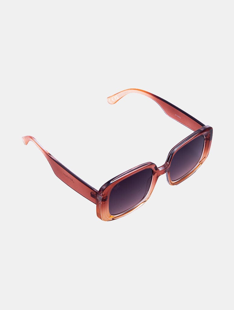 Jeepers Peepers Orange Grad Square Frame With Smoke Lenses Sunglasses Jeepers Peepers