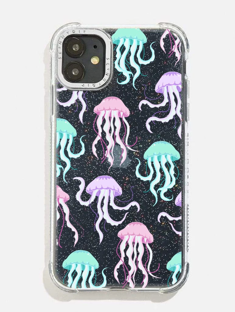 Jellyfish Glitter Shock iPhone Case Phone Cases Skinnydip London