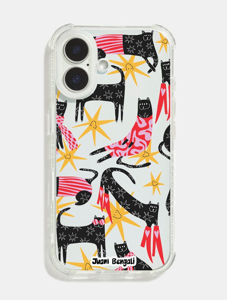 Juani Bengali x Skinnydip Cats Case Shock iPhone Case Phone Cases Skinnydip London