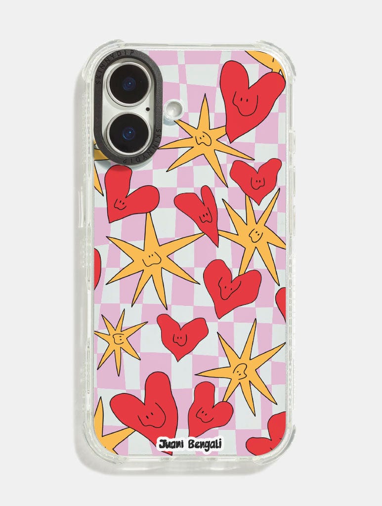 Juani Bengali x Skinnydip Hearts And Stars Shock iPhone Case Phone Cases Skinnydip London