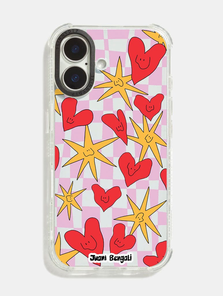 Juani Bengali x Skinnydip Hearts And Stars Shock iPhone Case Phone Cases Skinnydip London