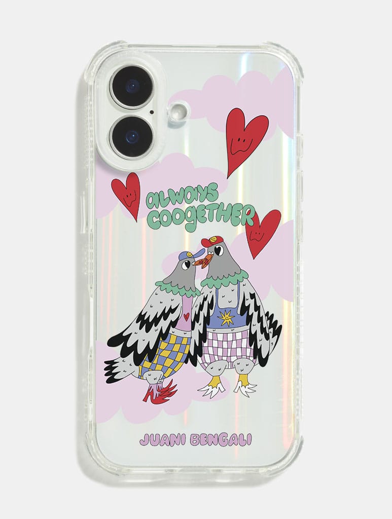 Juani Bengali x Skinnydip Pigeons In Love Shock iPhone Case Phone Cases Skinnydip London