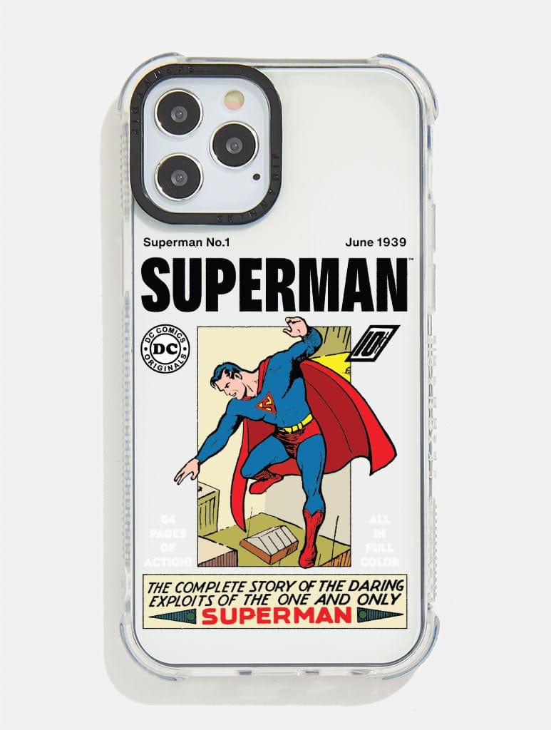 Justice League Superman Poster Shock iPhone Case Phone Cases Skinnydip London