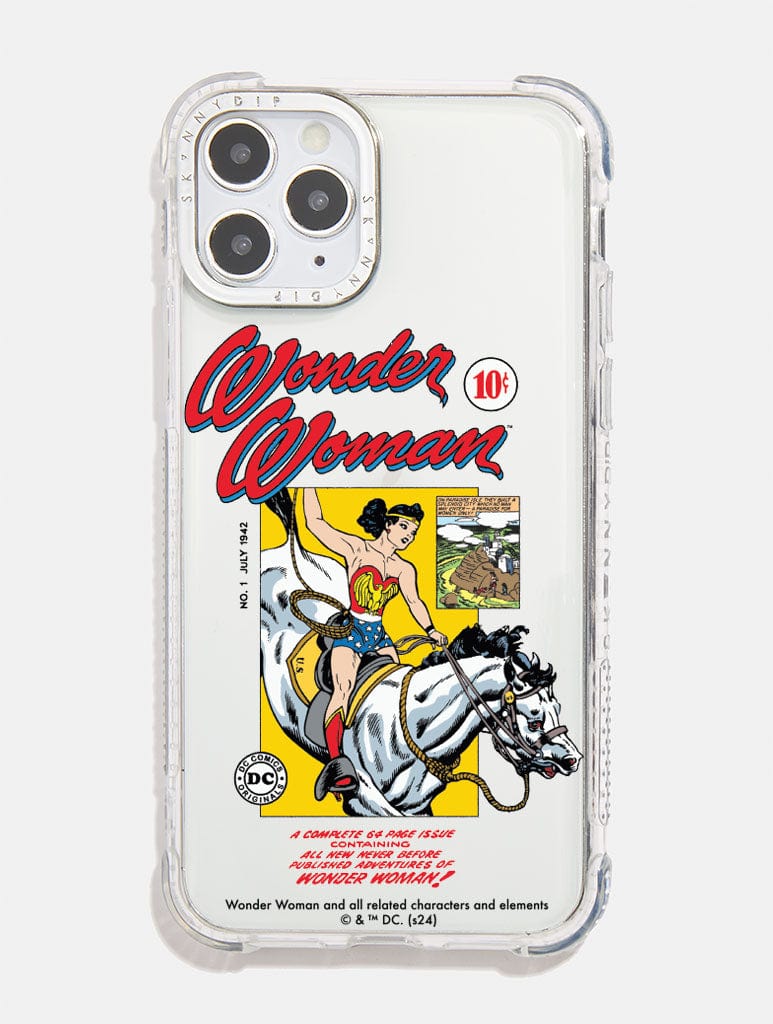 Justice League Wonderwoman Poster Shock iPhone Case Phone Cases Skinnydip London