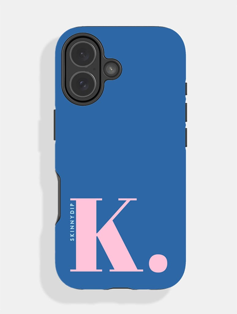 'K' Initial Navy Ultra Protective iPhone Case Phone Cases Skinnydip London