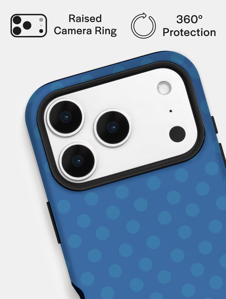 'K' Initial Patterned Navy Ultra Protective iPhone Case Phone Cases Skinnydip London