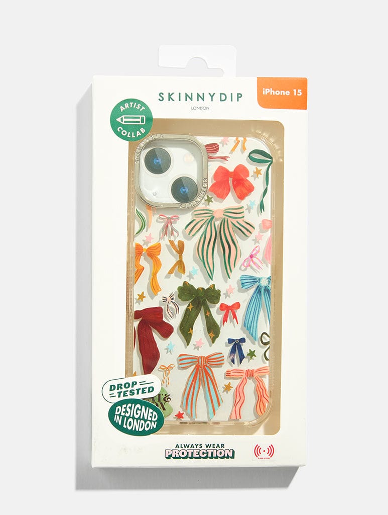 Kate Fox x Skinnydip Bows Holo Shock iPhone Case Phone Cases Skinnydip London