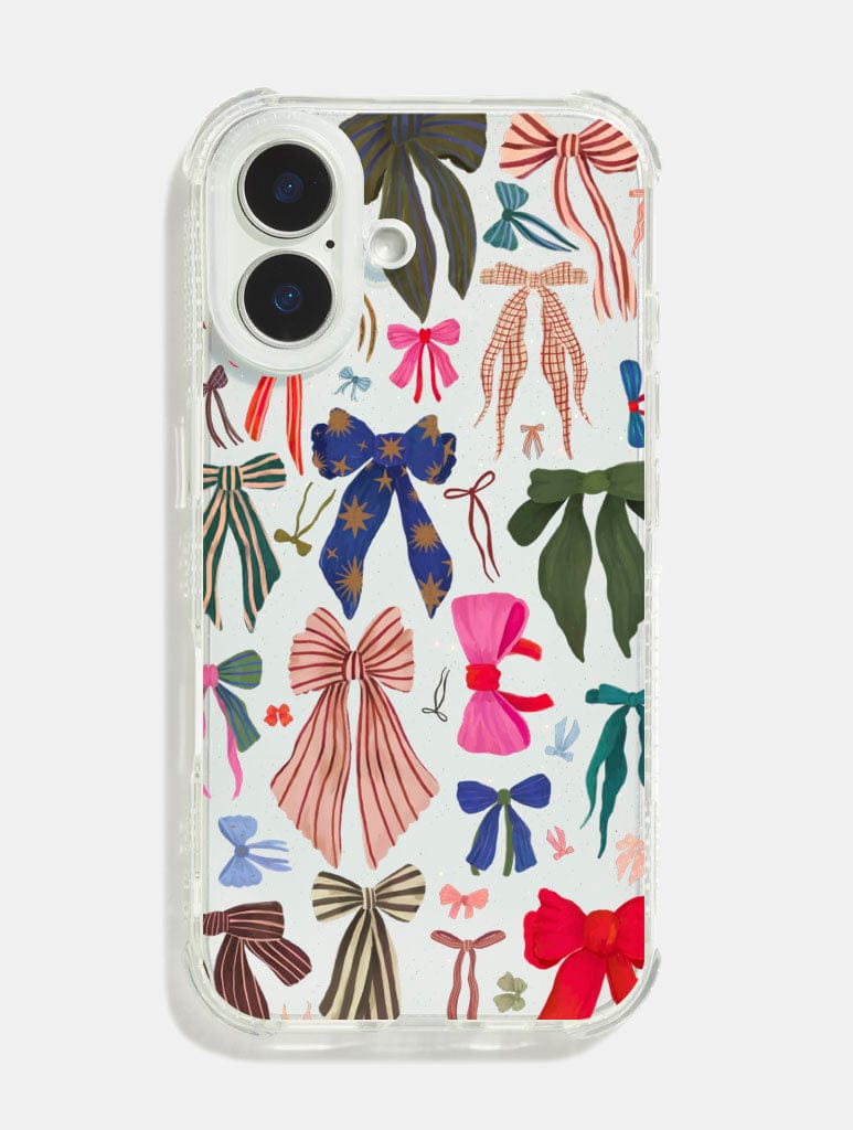 Kate Fox x Skinnydip Christmas Bows Shock iPhone Case Phone Cases Skinnydip London